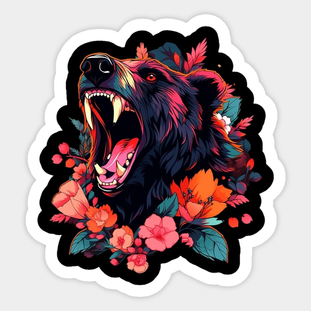 black bear Sticker by piratesnow